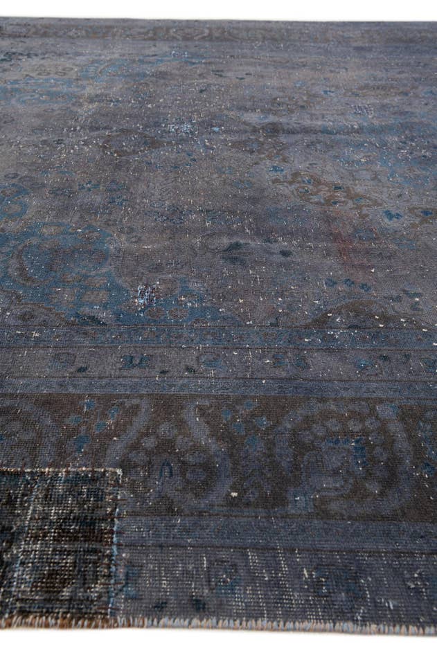 Detail image of 7' 5 x 10' 9 Hand Knotted Ultra Vintage Persian Wool Rug