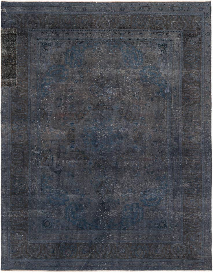 Detail image of 7' 5 x 10' 9 Hand Knotted Ultra Vintage Persian Wool Rug