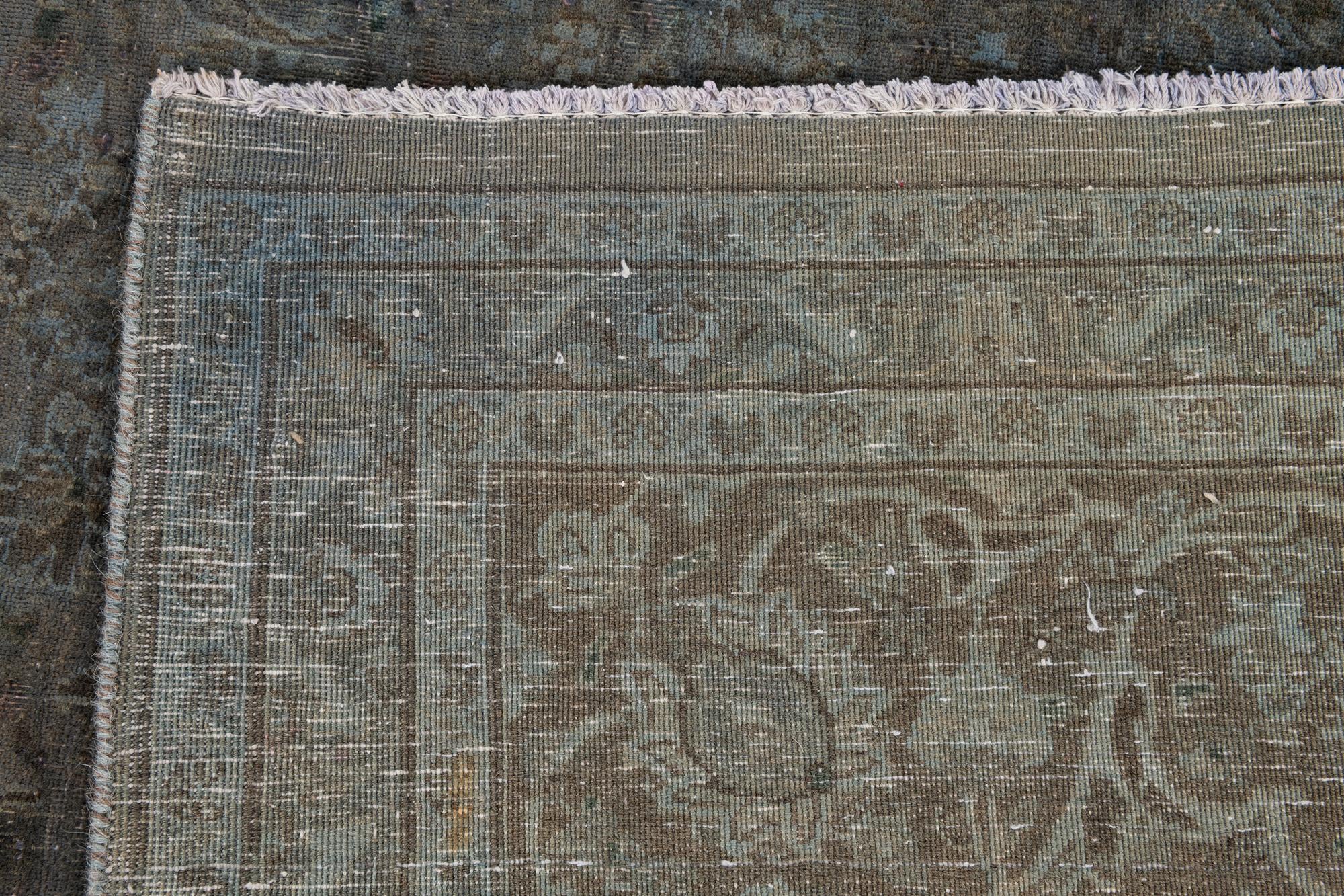 9' 6 x 12' 4 Hand Knotted Ultra Vintage Persian Wool Rug