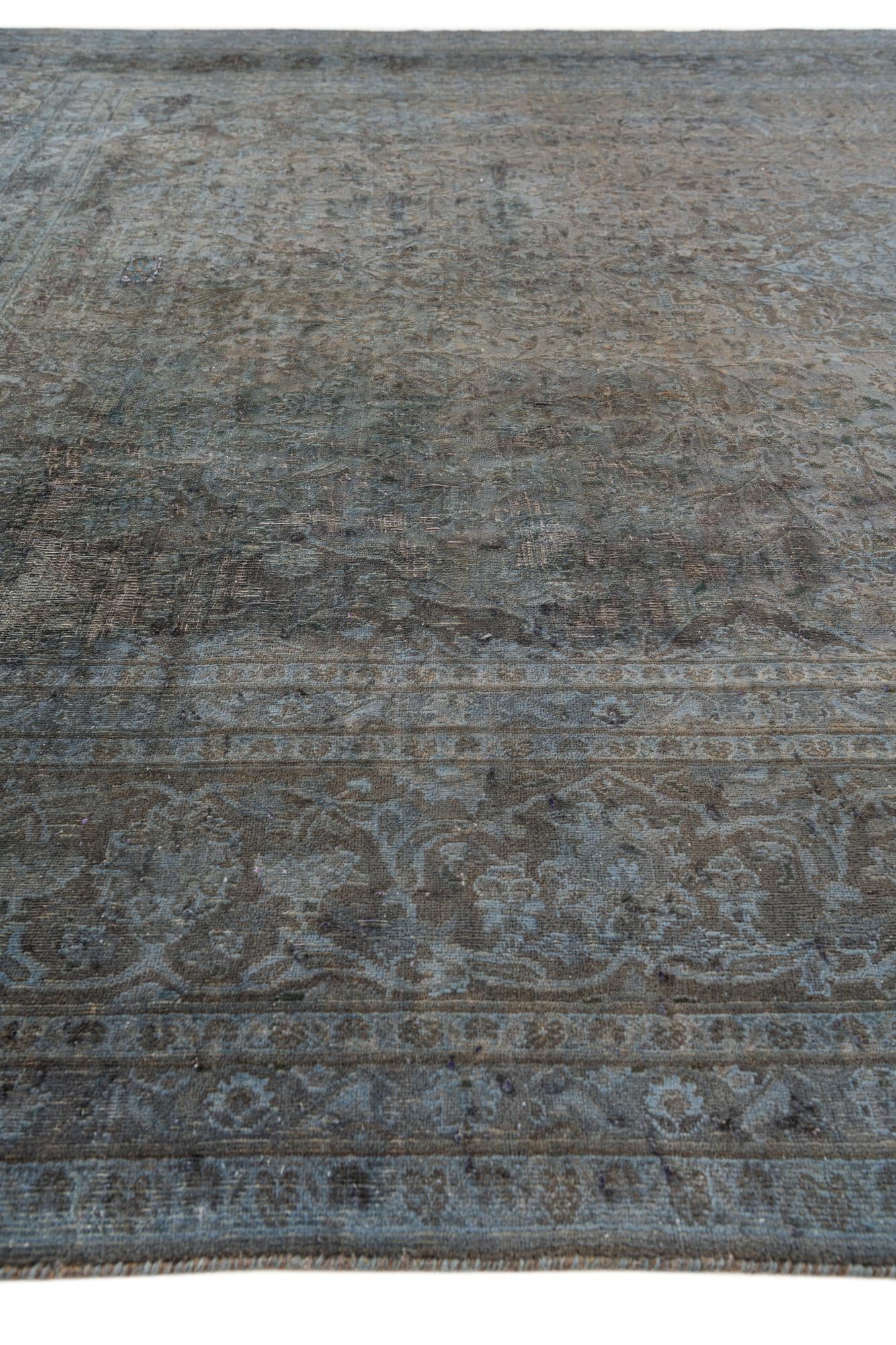 9' 6 x 12' 4 Hand Knotted Ultra Vintage Persian Wool Rug
