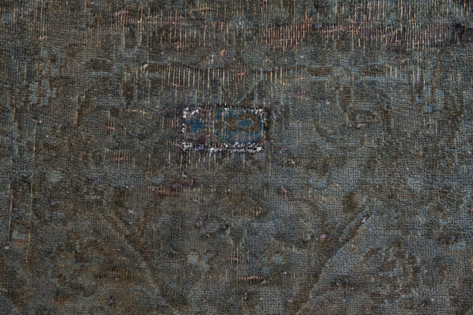 9' 6 x 12' 4 Hand Knotted Ultra Vintage Persian Wool Rug