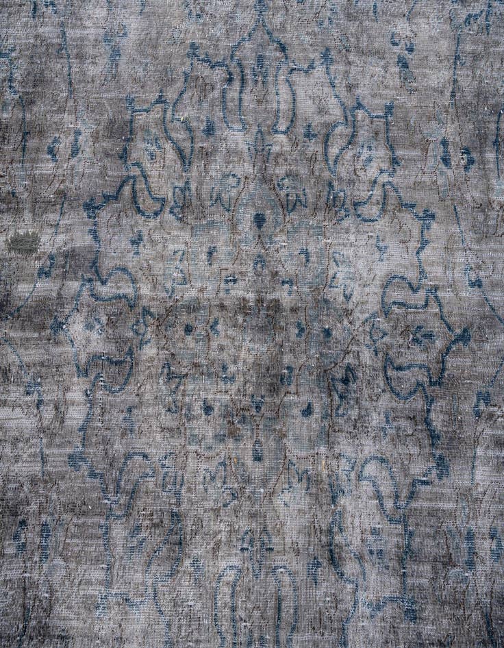 Detail image of 7' x 11' 2  Hand Knotted Ultra Vintage Persian Wool Rug