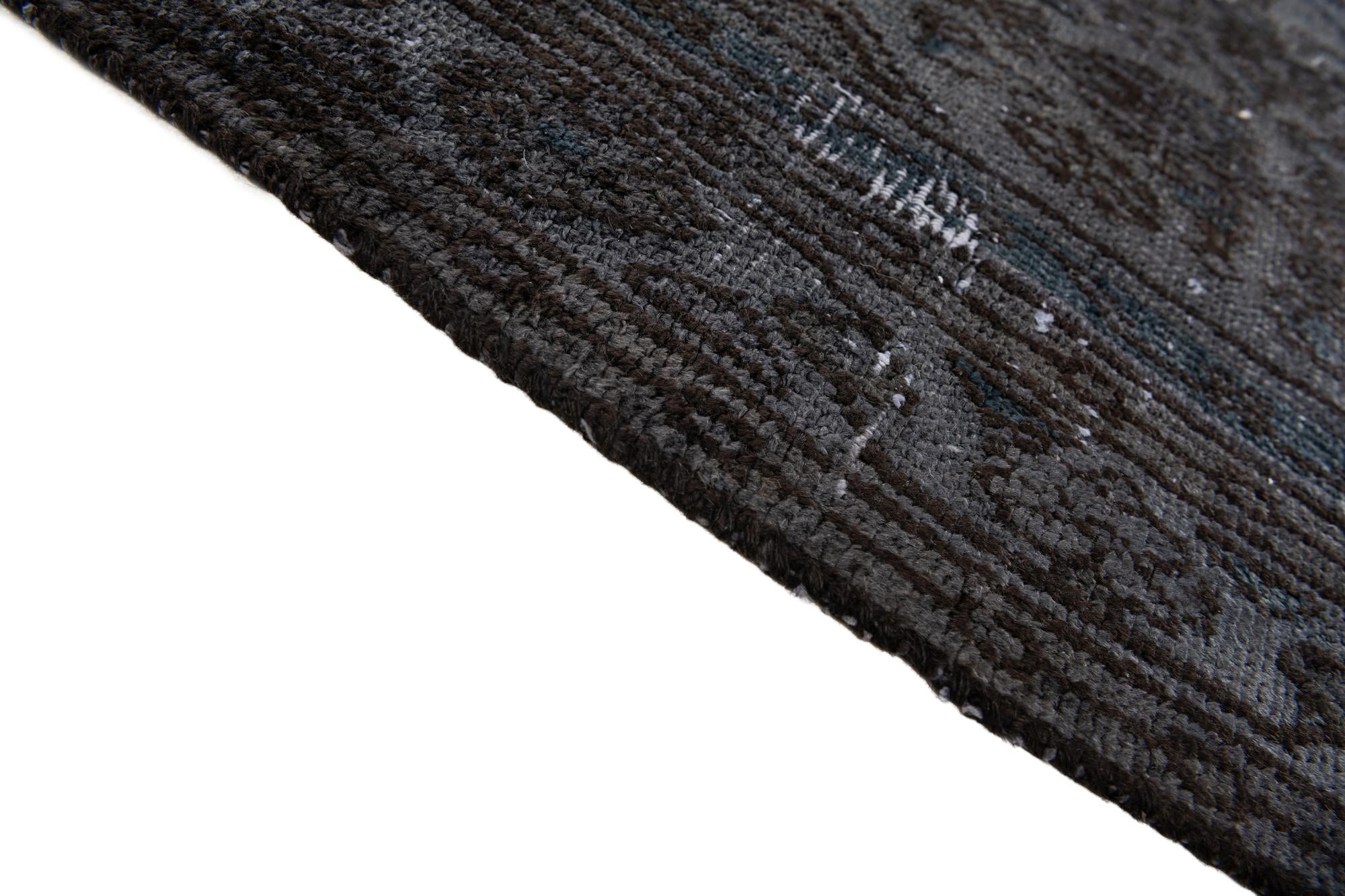 6' 4 x 9' 2 Hand Knotted Ultra Vintage Persian Wool Rug