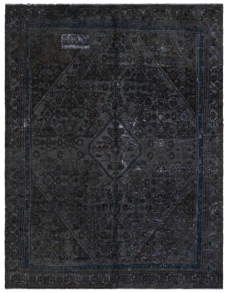 Detail image of 6' 4 x 9' 2 Hand Knotted Ultra Vintage Persian Wool Rug
