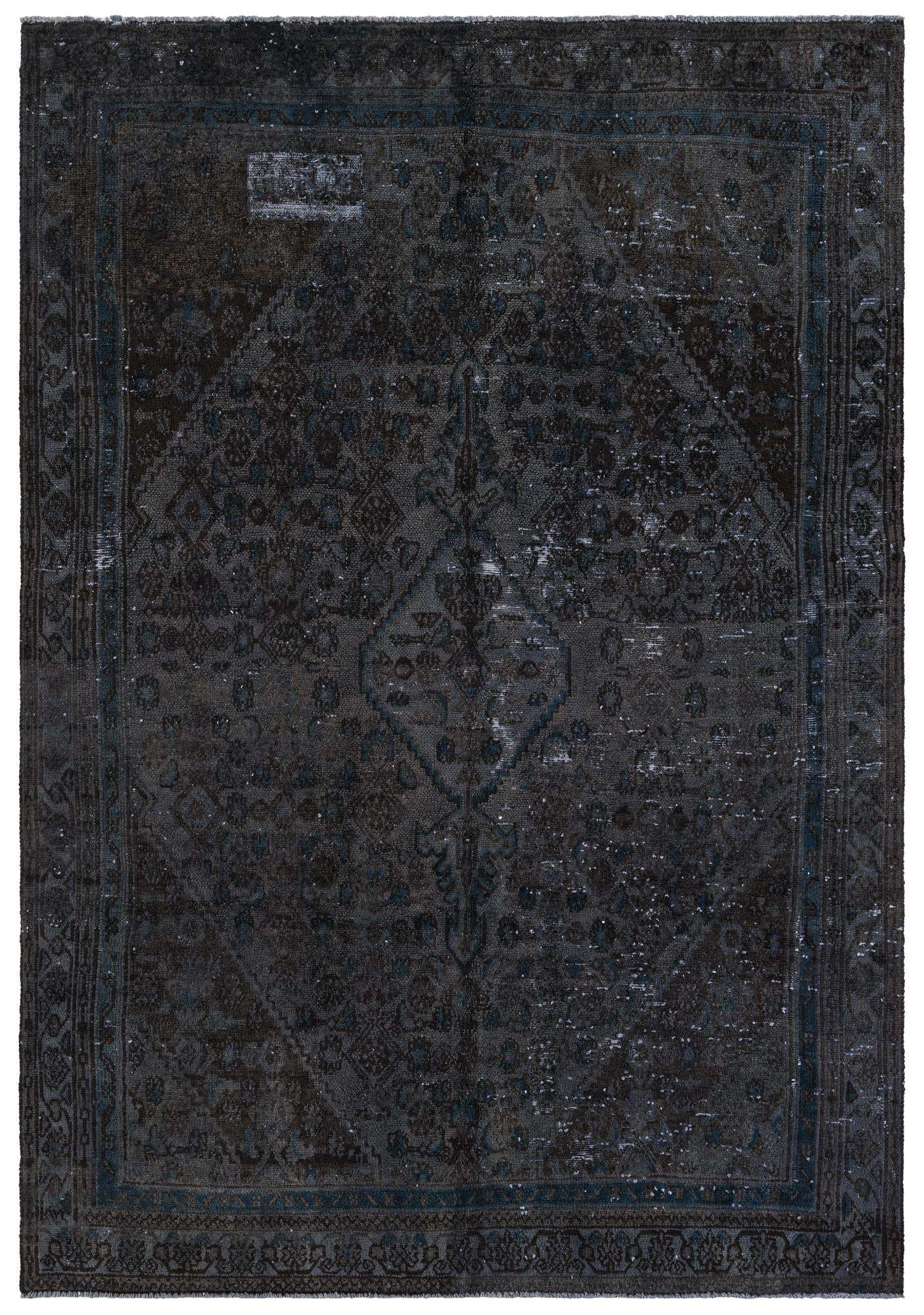 6' 4 x 9' 2 Hand Knotted Ultra Vintage Persian Wool Rug