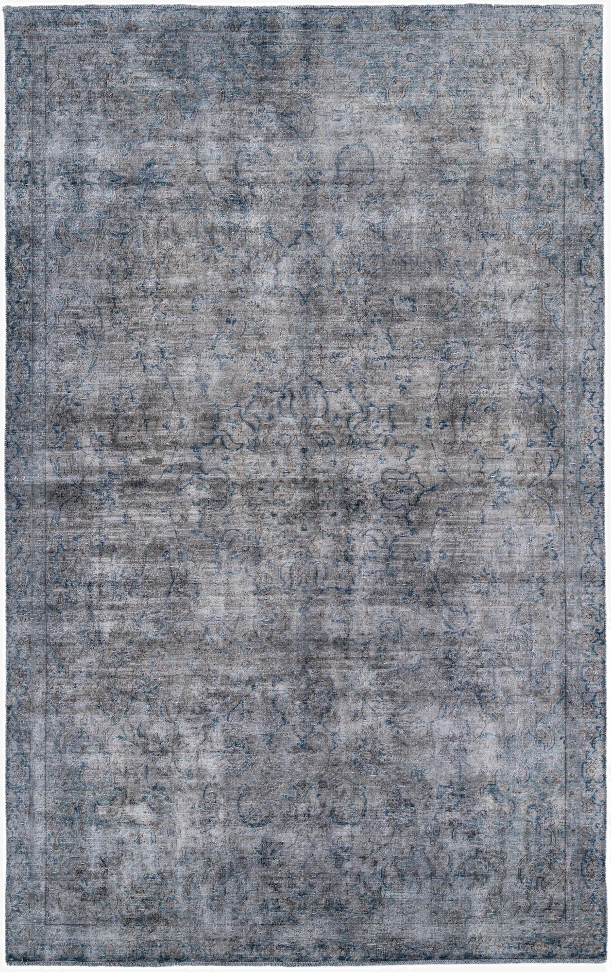 7' x 11' 2  Hand Knotted Ultra Vintage Persian Wool Rug