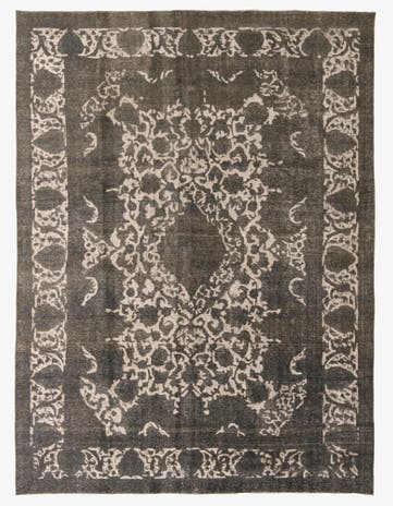 9' 6 x 13' Hand Knotted Ultra Vintage Persian Wool Rug