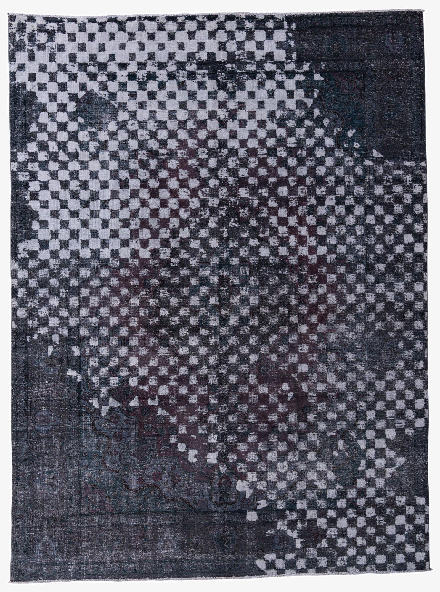 9' 9 x 13' 3  Hand Knotted Ultra Vintage Persian Wool Rug