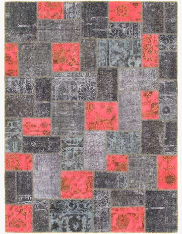 5' 2 x 6' 8 Hand Knotted Ultra Vintage Persian Wool Rug