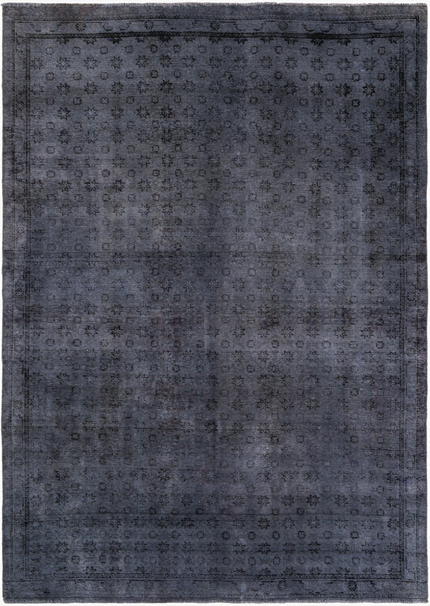 6' 7 x 9' 5  Hand Knotted Ultra Vintage Persian Wool Rug