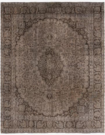 9' 9 x 12' 3 Hand Knotted Ultra Vintage Persian Wool Rug