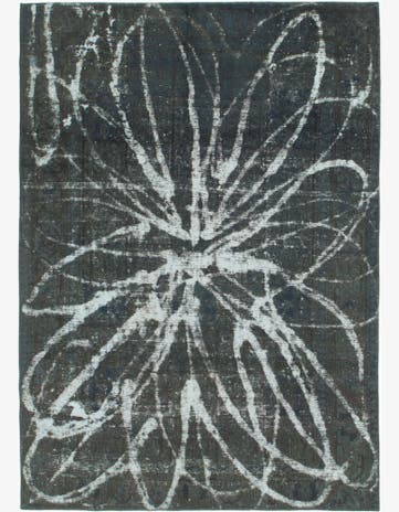 6' 7 x 9' 3 Hand Knotted Ultra Vintage Persian Wool Rug