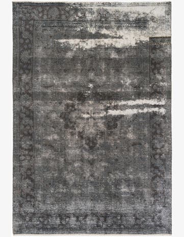 6' 8 x 9' 8 Hand Knotted Ultra Vintage Persian Wool Rug