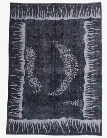 7' 10 x 11' 1 Hand Knotted Ultra Vintage Persian Wool Rug