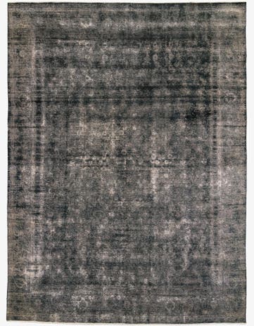 9' 1 x 12' 8 Hand Knotted Ultra Vintage Persian Wool Rug