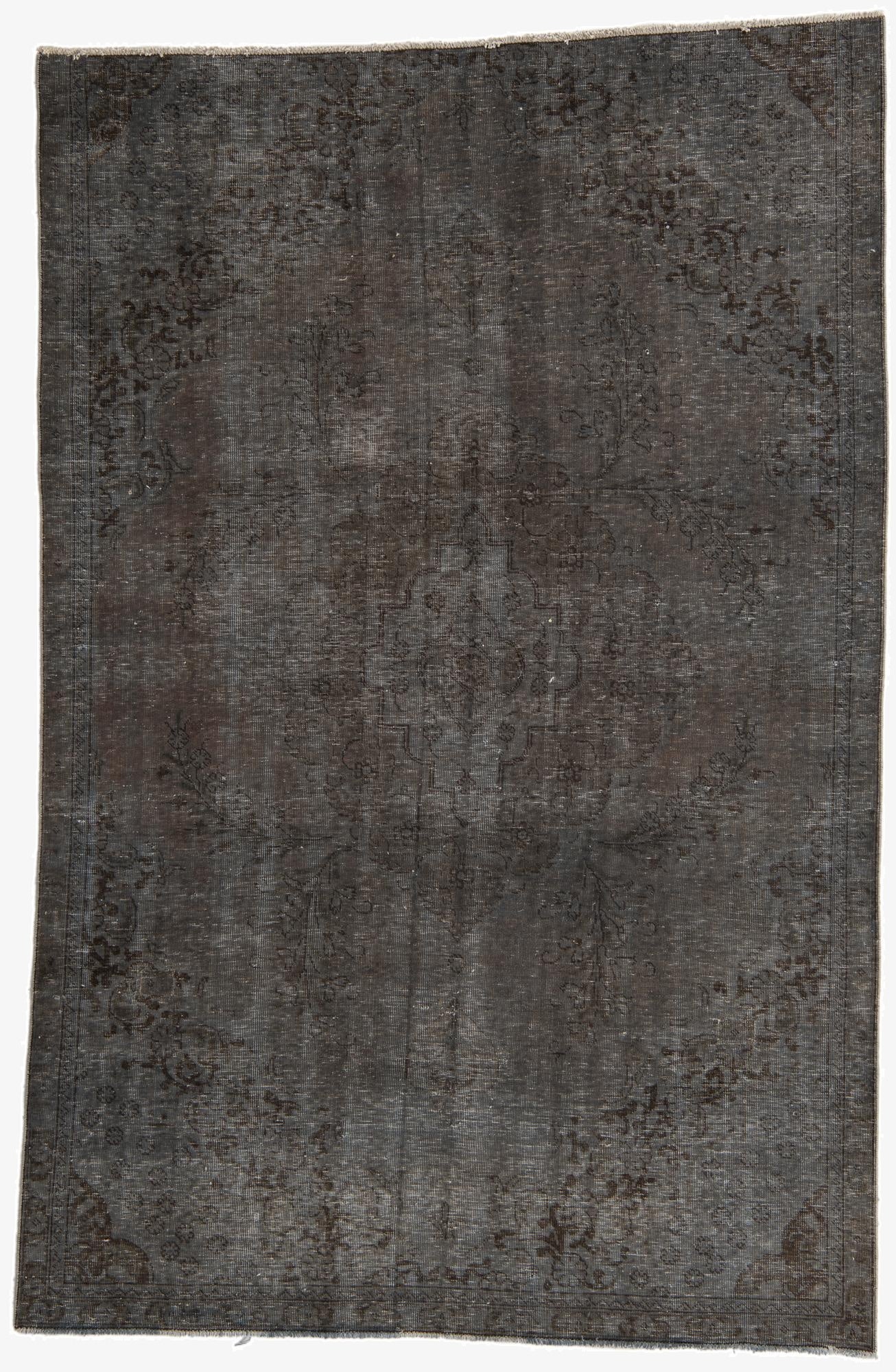 6' 9 x 8' 10  Hand Knotted Ultra Vintage Persian Wool Rug