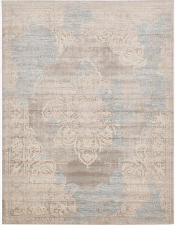 Dark Gray Victoria Rug