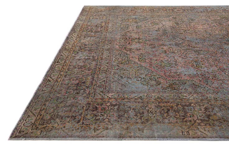 Detail image of 6' 6 x 9' 5 Hand Knotted Vintage Royal Persian Wool Rug