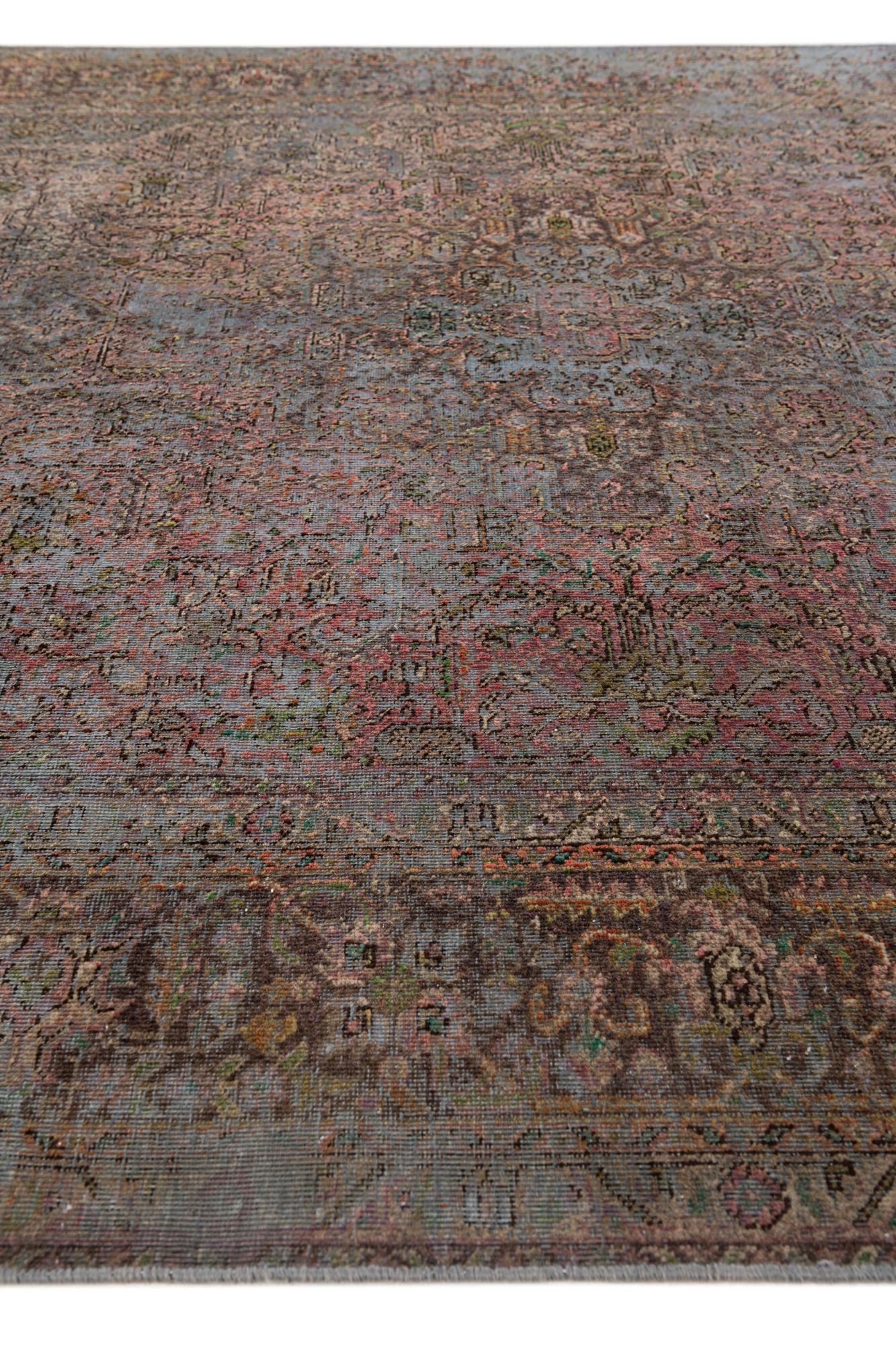 6' 6 x 9' 5 Hand Knotted Vintage Royal Persian Wool Rug