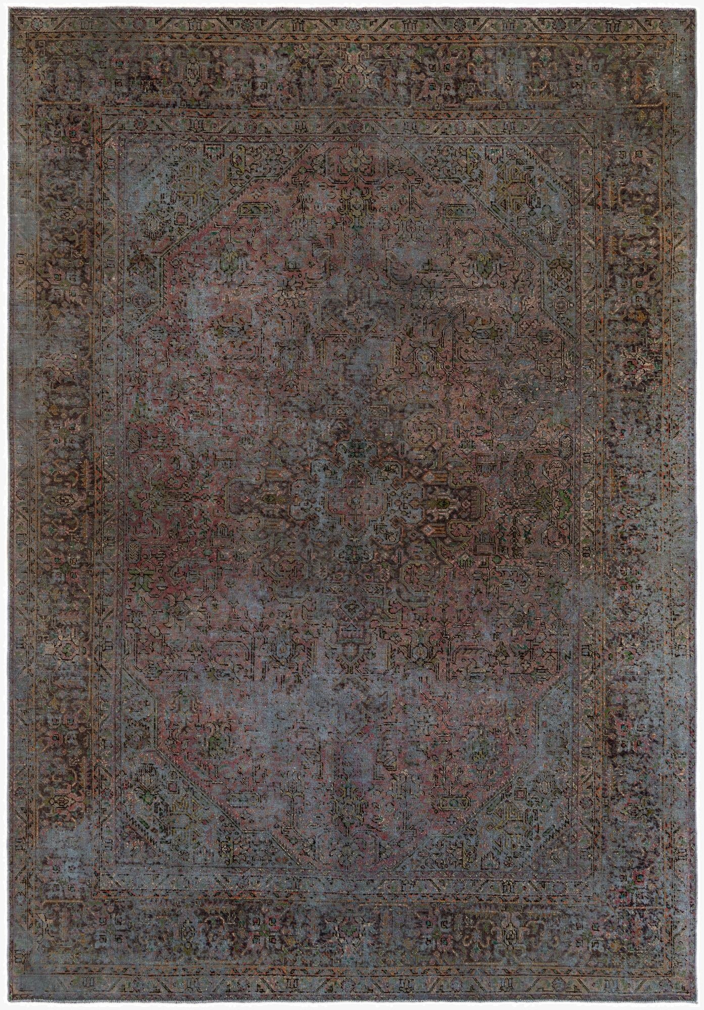 6' 6 x 9' 5  Hand Knotted Vintage Royal Persian Wool Rug
