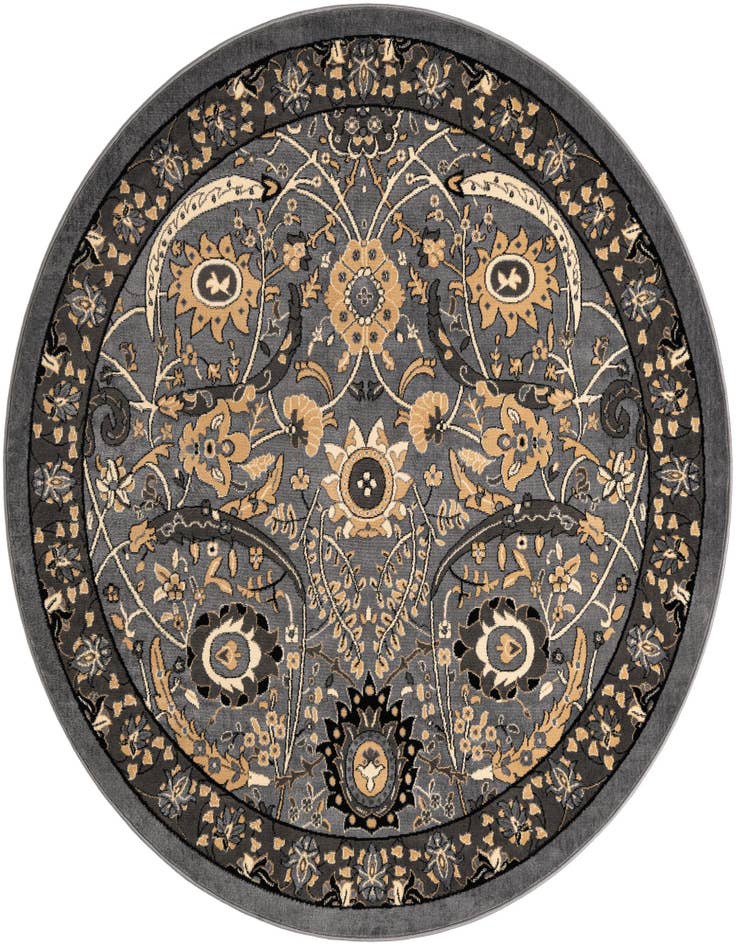 Detail image of 7' 10 x 7' 10 Isfahan Design Round Rug