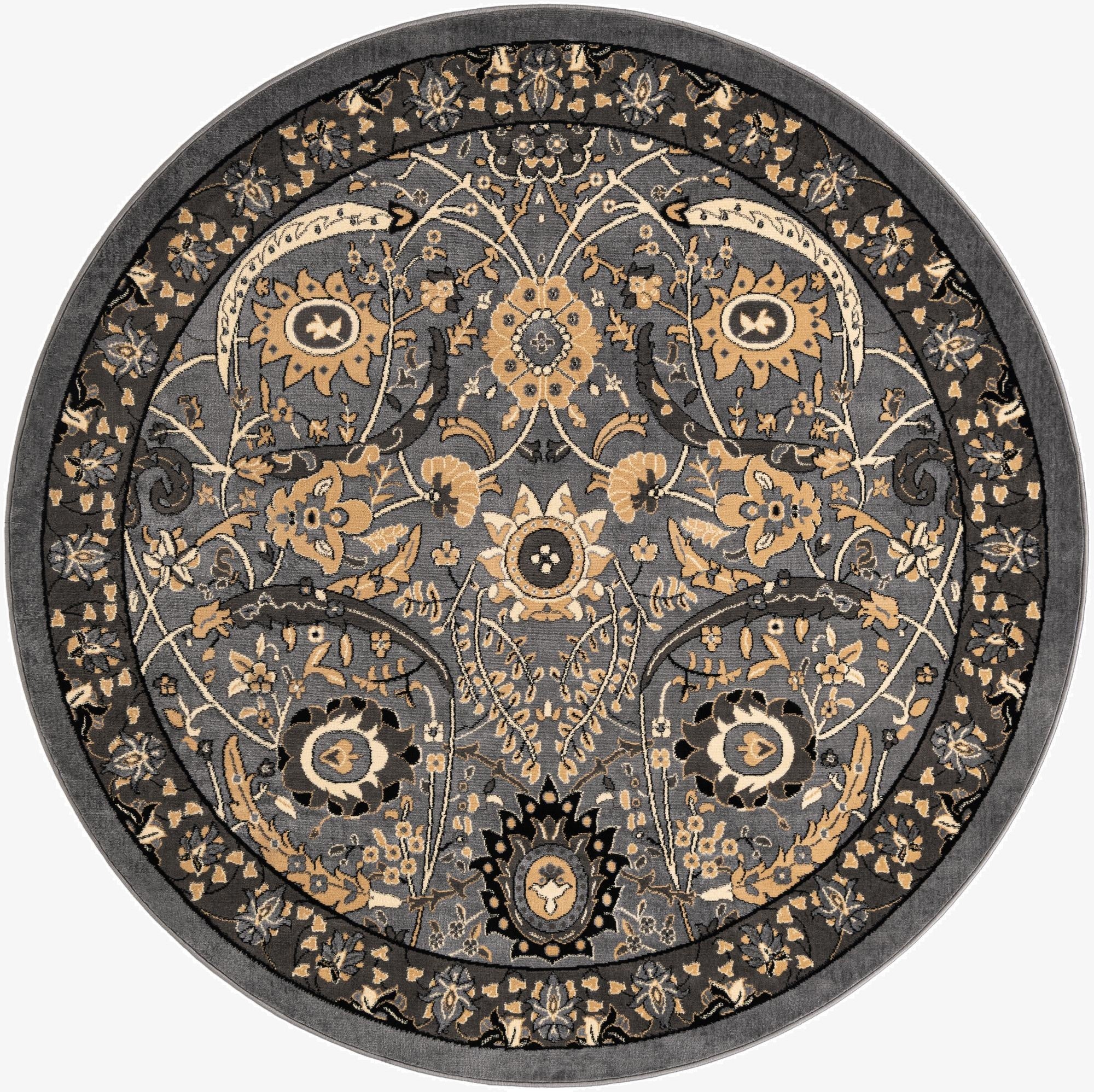 Primary image 7' 10 x 7' 10 Isfahan Design Round Rug