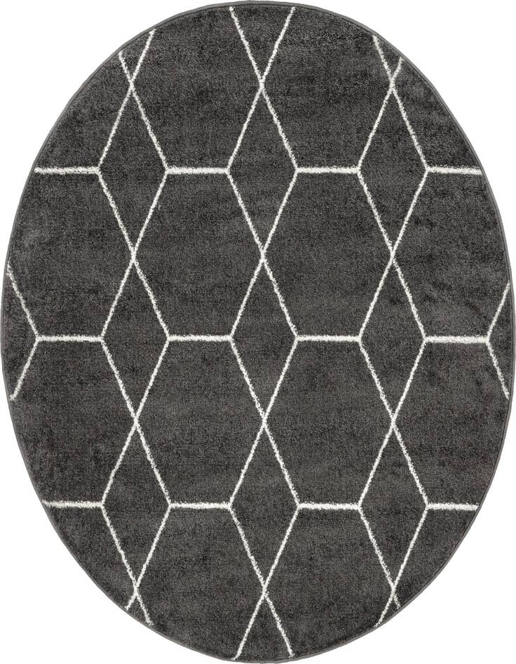 Detail image of 4' x 4' Lattice Frieze Round Rug