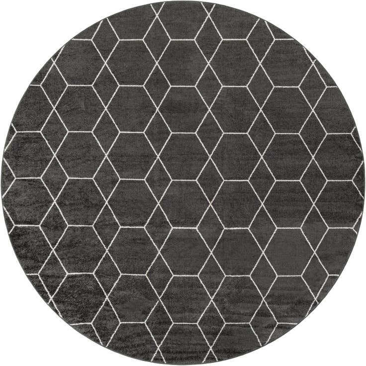 Detail image of 12' x 12' Lattice Frieze Round Rug