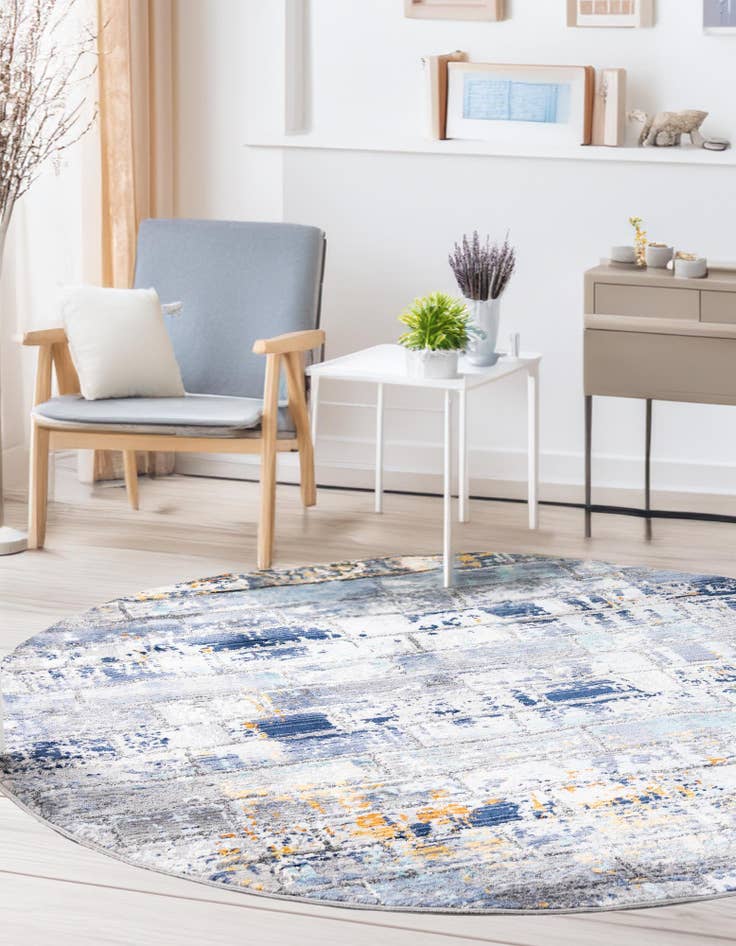 Detail image of 3' 7 x 3' 7 Malibu Round Rug