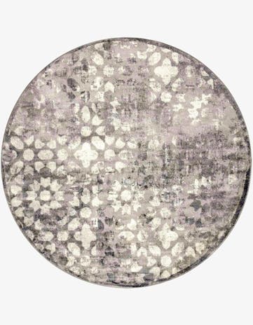 Dark Gray Monte Carlo Round Rug