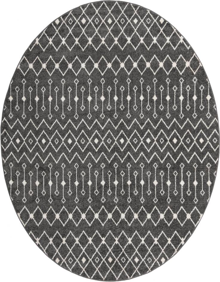 Detail image of 10' x 10' Moroccan Trellis Round Rug