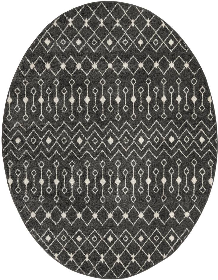 Detail image of 7' 10 x 7' 10 Moroccan Trellis Round Rug