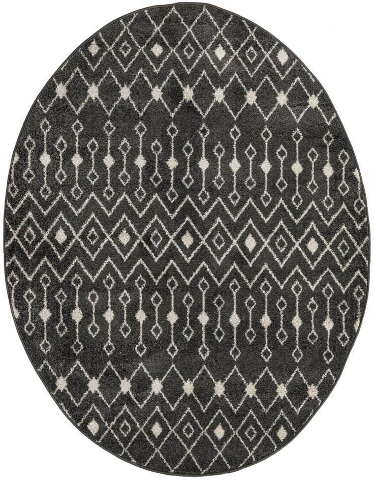 Detail image of 6' x 6' Moroccan Trellis Round Rug