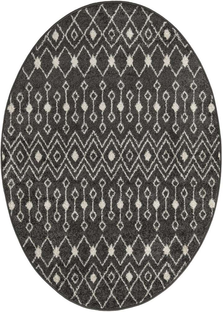 5' 3 x 5' 3 Moroccan Trellis Round Rug