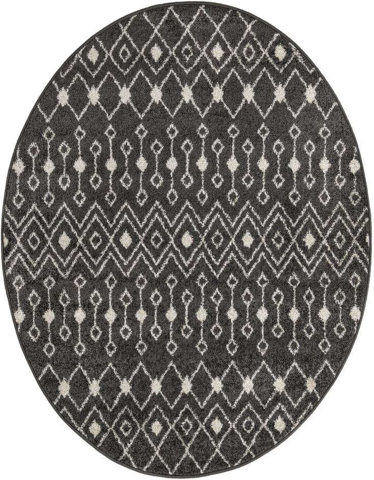 Detail image of 5' 3 x 5' 3 Moroccan Trellis Round Rug