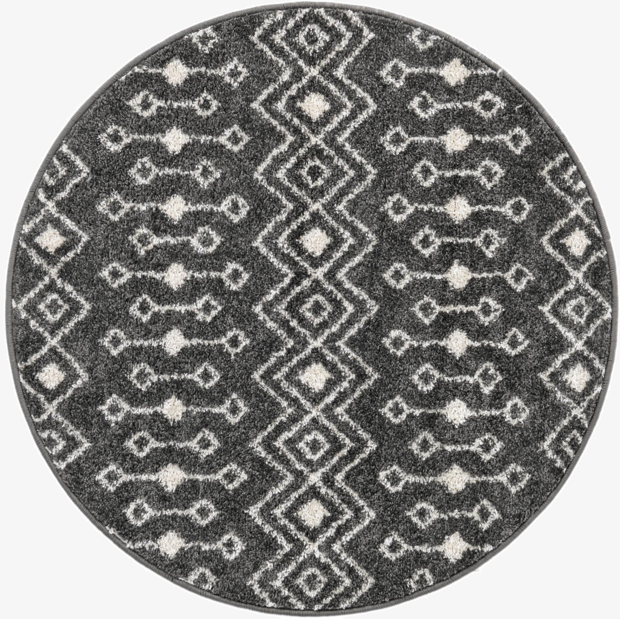 Primary image 3' 3 x 3' 3 Moroccan Trellis Round Rug