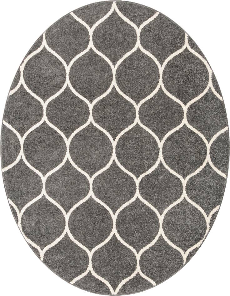 Detail image of 6' x 6' Trellis Frieze Round Rug