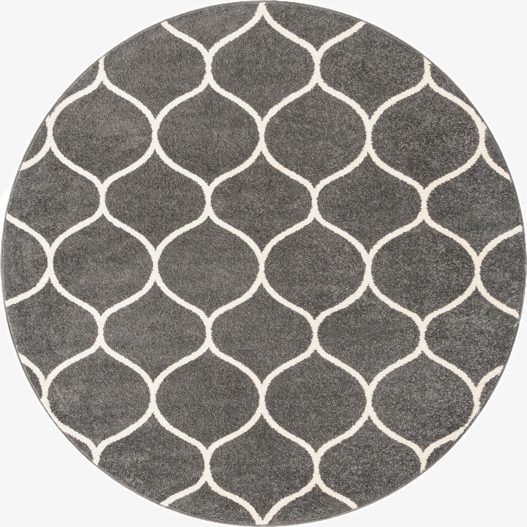 Primary image 5' 3 x 5' 3 Trellis Frieze Round Rug