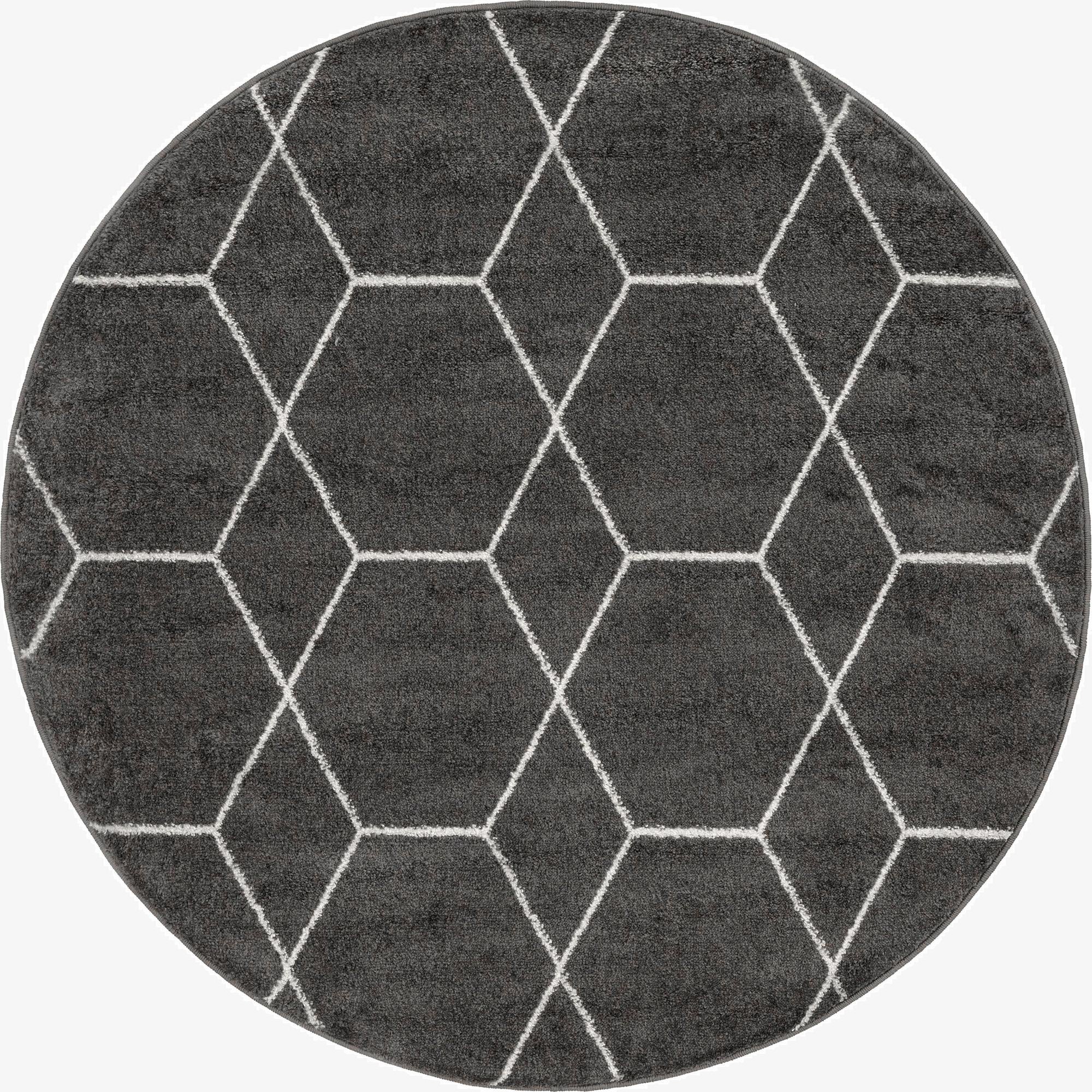 Primary image 3' x 3' Trellis Frieze Round Rug
