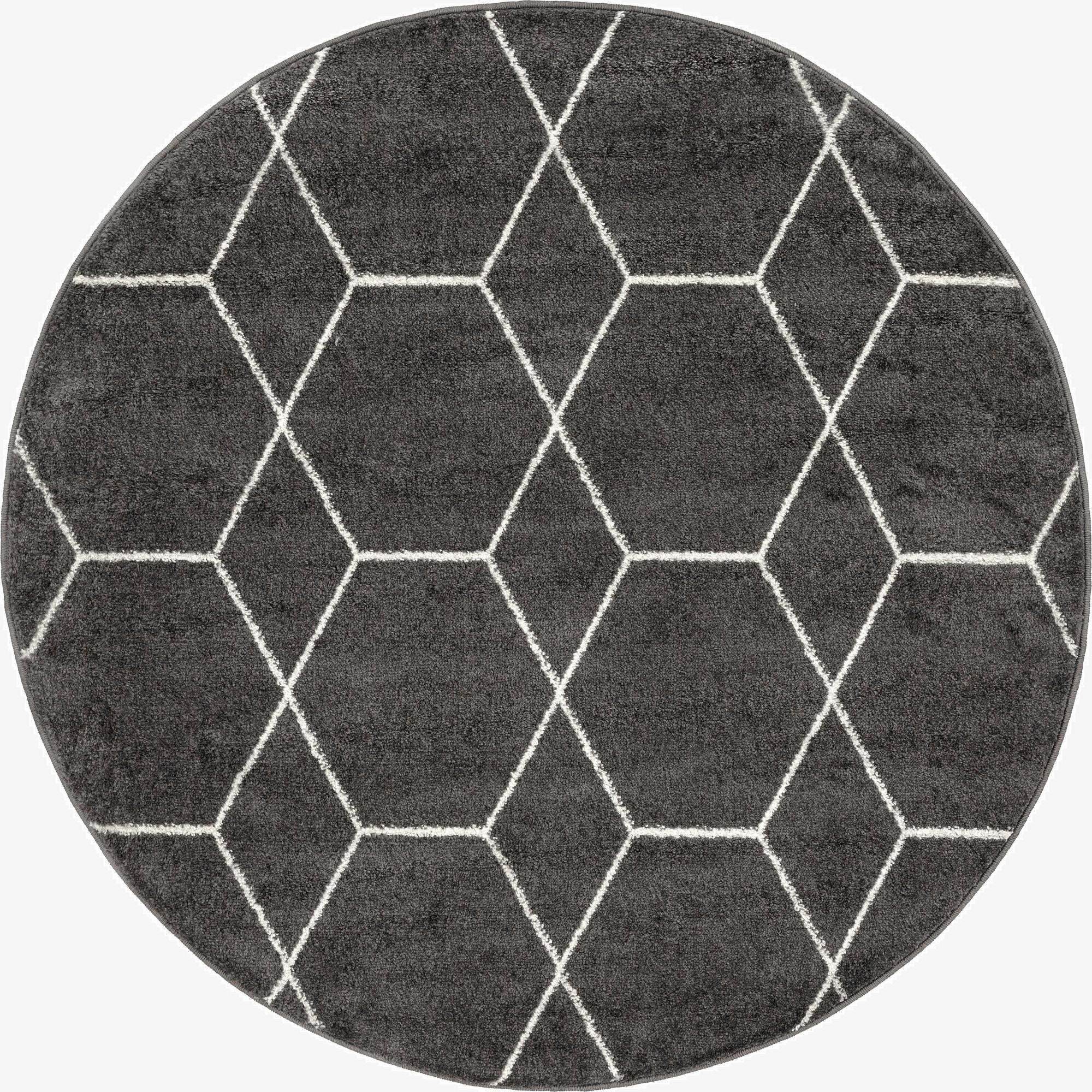 Primary image 4' x 4' Trellis Frieze Round Rug