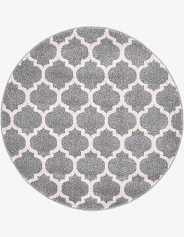 3' x 3' Trellis Round Rug