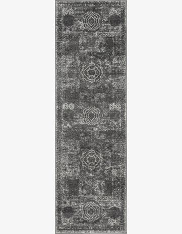 Dark Gray Bexley Runner Rug