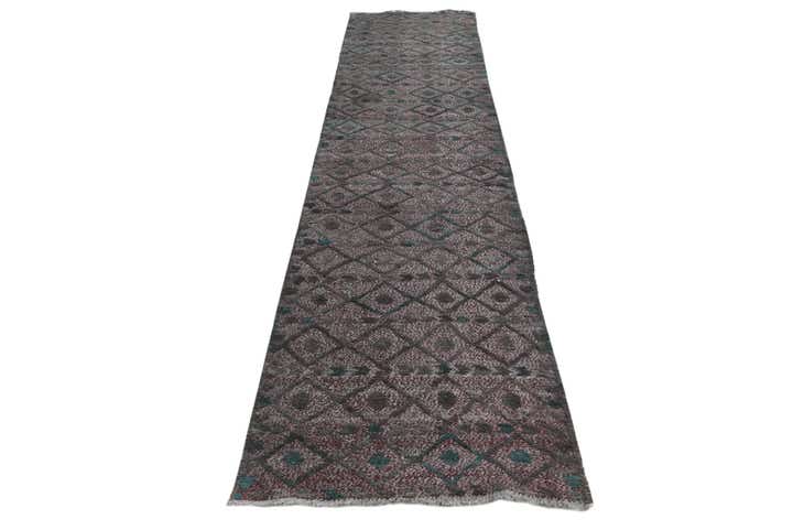 2' 7 x 12' 2 Hand Knotted Darya Wool Runner Rug