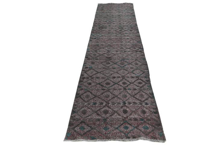 Detail image of 2' 7 x 12' 2 Hand Knotted Darya Wool Runner Rug