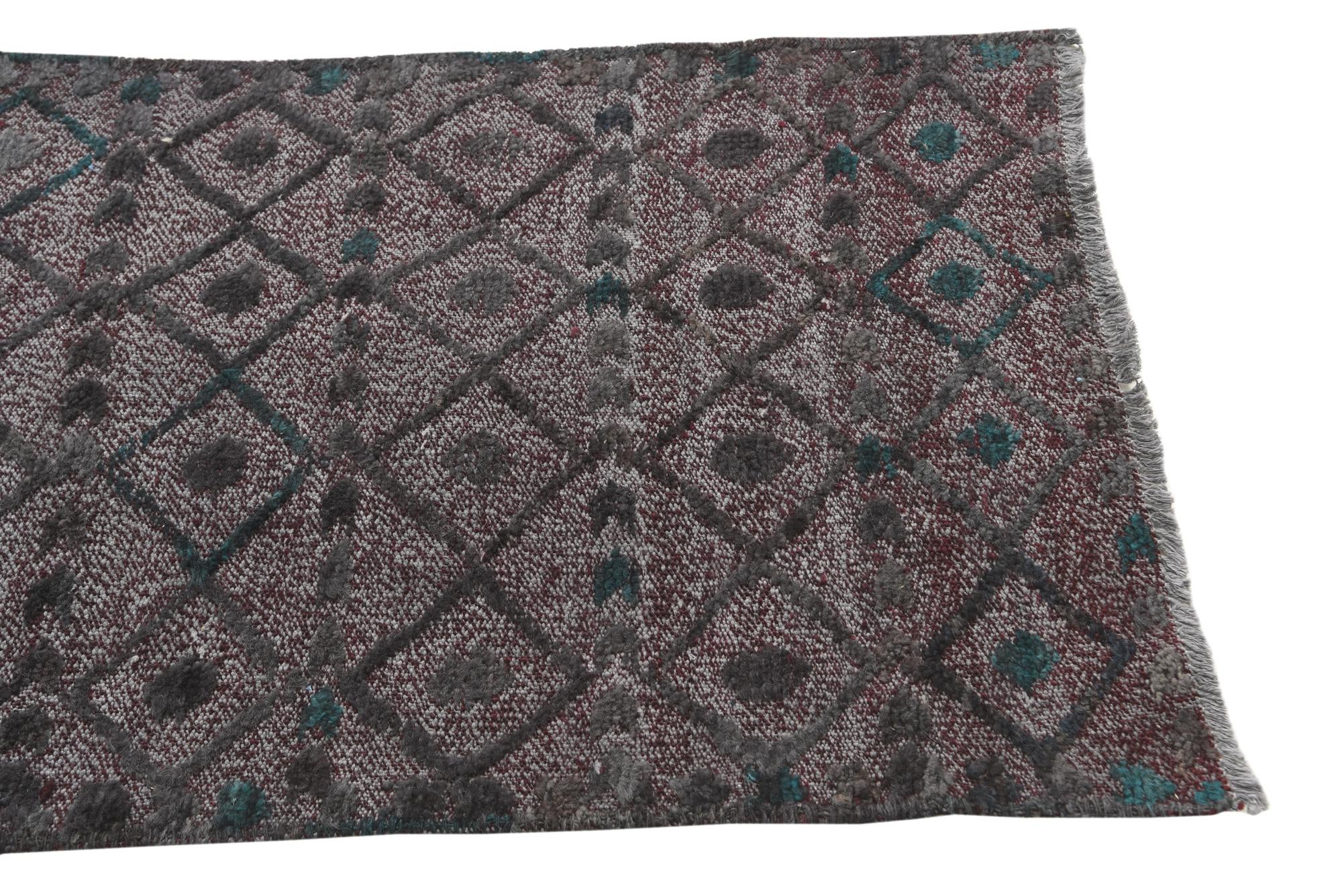 2' 7 x 12' 2 Hand Knotted Darya Wool Runner Rug