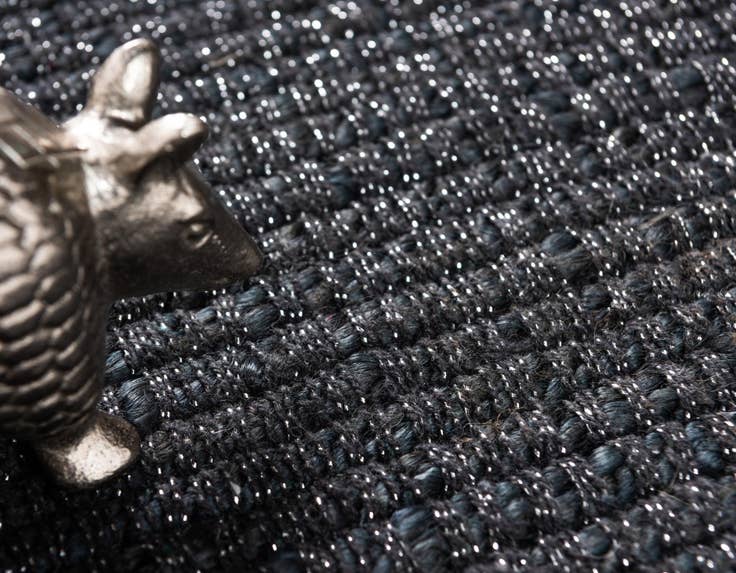 Detail image of 2' 6 x 6' Hand Woven Gilded Jute Runner Rug