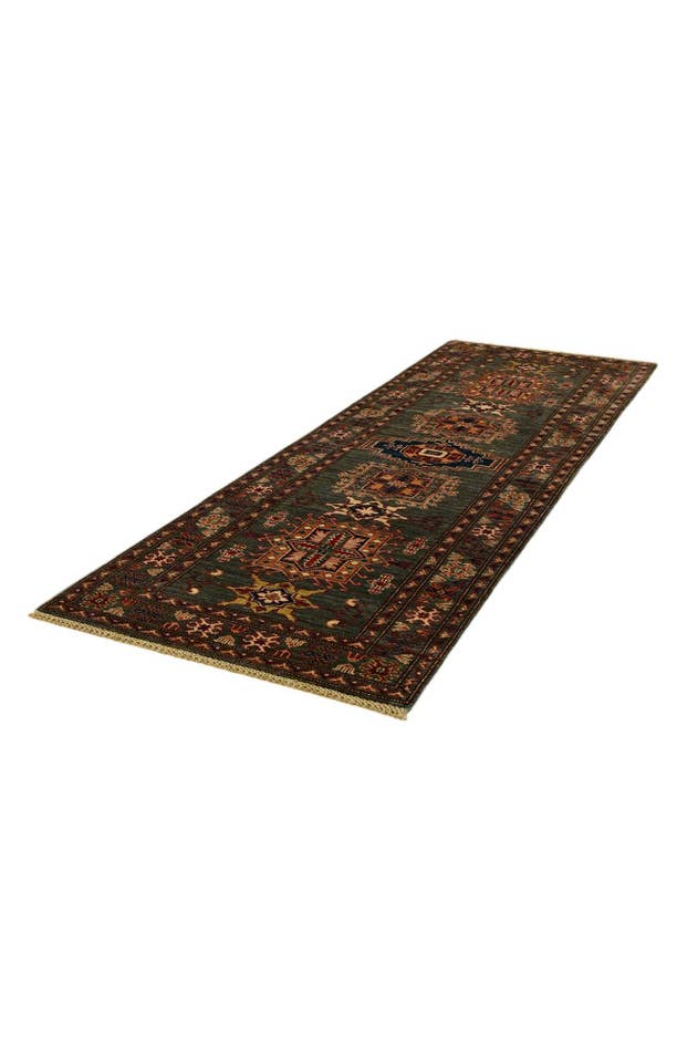 Detail image of 2' 9 x 8' 3 Hand Knotted Kazak Runner Rug