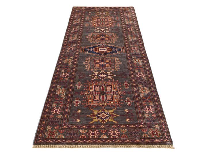 2' 9 x 8' 3 Hand Knotted Kazak Runner Rug