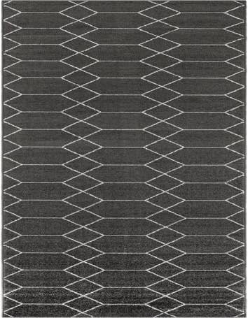 Detail image of 3' 3 x 19' 8 Lattice Frieze Runner Rug