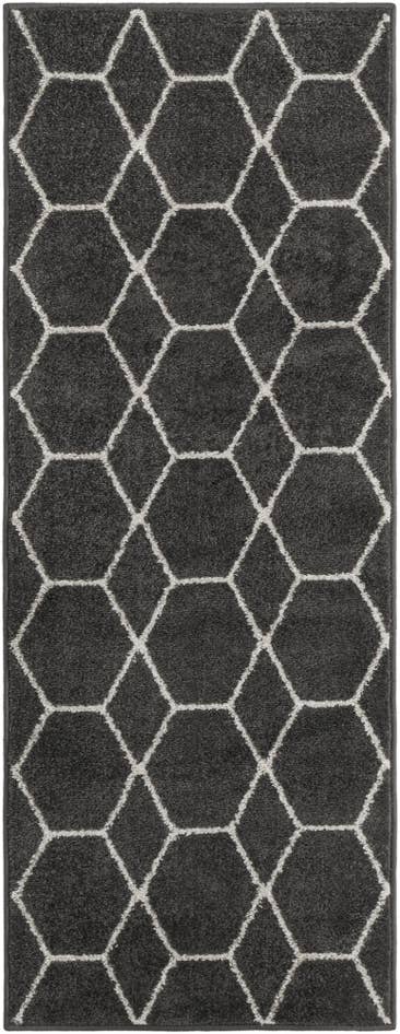 Detail image of 2' x 5' 3 Lattice Frieze Runner Rug